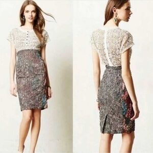 Anthropologie Beguile By Byron Lars  Sheath Lace